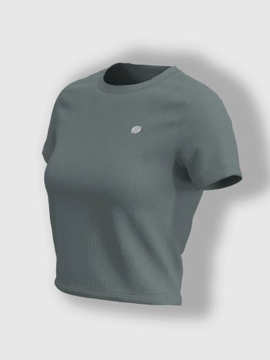 Impulse Performance Crop Top - Grey