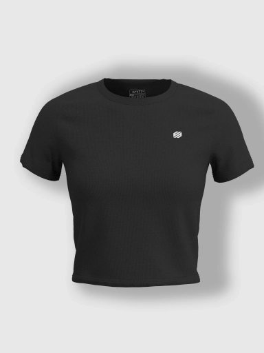 Impulse Performance Crop Top - Black