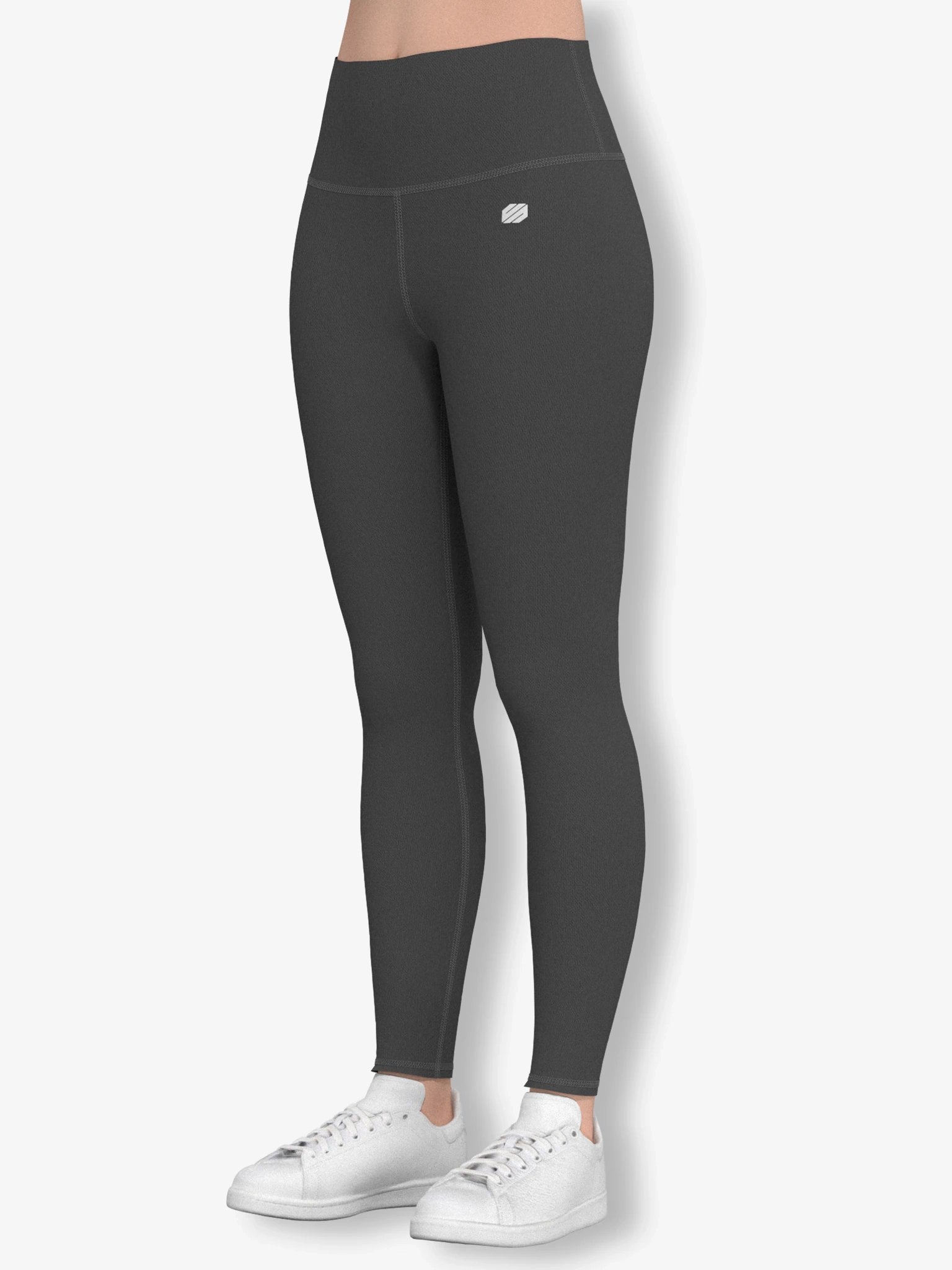 Active High Waist Leggings - Charcoal Grey